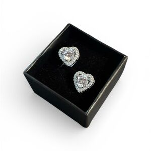 925 sterling Silver Heart Earrings